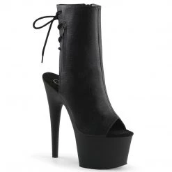 Pleaser ADORE-1018 Black Faux Leather Ankle Boot Coming Soon (Pre-Order)