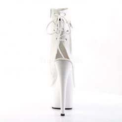 Pleaser ADORE-1018 White Faux Leather Ankle Boot 13 Pleaser ADORE-1018 White Faux Leather Ankle Boot