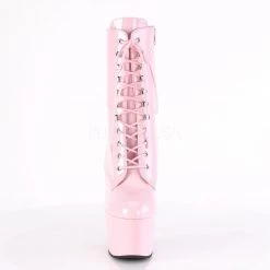 Pleaser Boots ADORE-1020 Baby Pink Patent/Baby Pink Ankle Boot