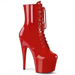 Pleaser ADORE-1020 Red Patent/Red Ankle Boot Boots