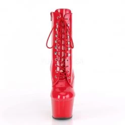 Pleaser ADORE-1020 Red Patent/Red Ankle Boot Boots