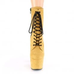 Pleaser ADORE-1020FS Mustard Faux Suede Ankle Boot Boots