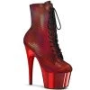 Pleaser Boots ADORE-1020HFN Red Holo/Red Chrome Ankle Boot 1 Pleaser Boots ADORE-1020HFN Red Holo/Red Chrome Ankle Boot