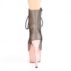 Pleaser ADORE-1020HFN Rose Gold Holo/Rose Gold Chrome Ankle Boot