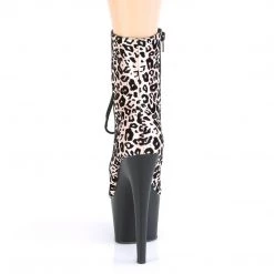 Pleaser Boots ADORE-1020LP Light Pink Leopard Print Holo Boot