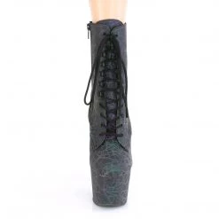 Pleaser ADORE-1020REFL Green-Purple Reflective/Green-Purple Reflective Ankle Boot