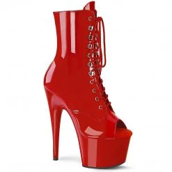 Pleaser ADORE-1021 Red Patent Ankle Boot Boots
