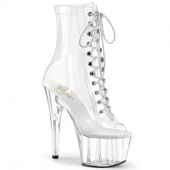 Pleaser ADORE-1021C Clear Ankle Boot Boots