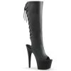 Pleaser ADORE-2018 Black Faux Leather Knee Boot New Arrivals
