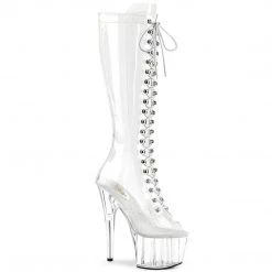 Pleaser Boots ADORE-2021C Clear Knee Boot