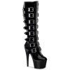 Pleaser ADORE-2043 Black Patent Knee Boot