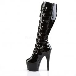 Pleaser ADORE-2043 Black Patent Knee Boot
