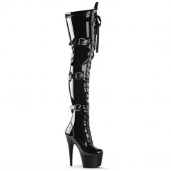 Pleaser Boots ADORE-3028 Black Patent Thigh Boot 13 Pleaser Boots ADORE-3028 Black Patent Thigh Boot