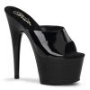 Pleaser Shoes ADORE-701 Black Patent Slide