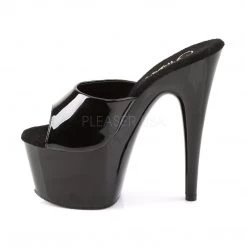 Pleaser Shoes ADORE-701 Black Patent Slide