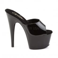 Pleaser Shoes ADORE-701 Black Patent Slide