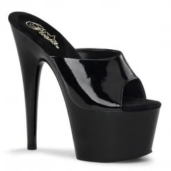 Pleaser Shoes ADORE-701 Black Patent Slide