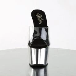 Pleaser ADORE-701 Clear/Silver Chrome Slide