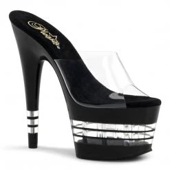Pleaser ADORE-701LN Clear/Black Slide