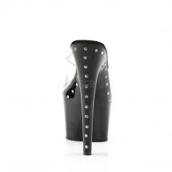 Pleaser Shoes ADORE-701LS Clear/Black Slide