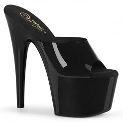 Pleaser ADORE-701N Black (Jelly-Like) TPU/Black Slide Shoes