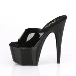 Pleaser ADORE-701N Black (Jelly-Like) TPU/Black Slide Shoes