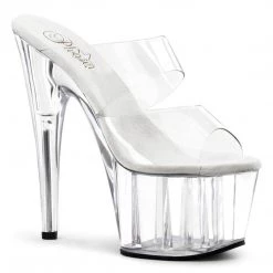 Pleaser ADORE-702 Clear Slide Shoes