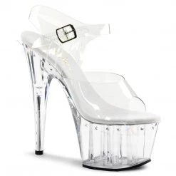 Pleaser ADORE-708LS Clear Platform Sandal Shoes