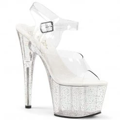 Pleaser Shoes ADORE-708MG Clear Platform Sandal