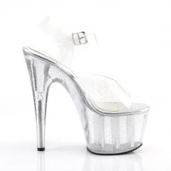 Pleaser ADORE-708MMG Clear Platform Sandal Shoes 12 Pleaser ADORE-708MMG Clear Platform Sandal Shoes