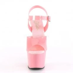 Pleaser ADORE-708N Baby Pink (Jelly-Like) TPU/Baby Pink Platform Sandal Shoes