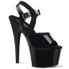 Pleaser Shoes ADORE-708N Black (Jelly-Like) TPU/Black Platform Sandal 1 Pleaser Shoes ADORE-708N Black (Jelly-Like) TPU/Black Platform Sandal