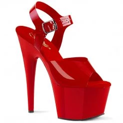 Pleaser ADORE-708N Red (Jelly-Like) TPU/Red Platform Sandal 13 Pleaser ADORE-708N Red (Jelly-Like) TPU/Red Platform Sandal