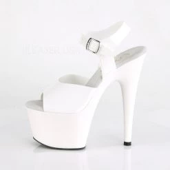 Pleaser ADORE-708N White (Jelly-Like) TPU/White Platform Sandal Shoes