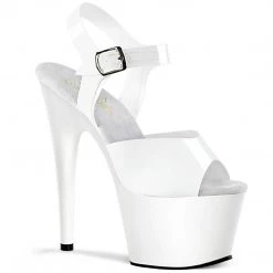 Pleaser ADORE-708N White (Jelly-Like) TPU/White Platform Sandal Shoes