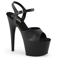 Pleaser New Arrivals ADORE-709 Black Faux Leather Platform Sandal