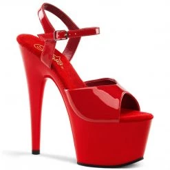 Pleaser ADORE-709 Red/Red Platform Sandal