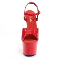 Pleaser ADORE-709 Red/Red Platform Sandal