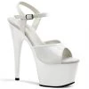 Pleaser ADORE-709 White Platform Sandal