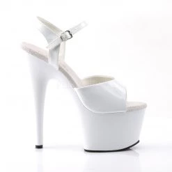 Pleaser ADORE-709 White Platform Sandal