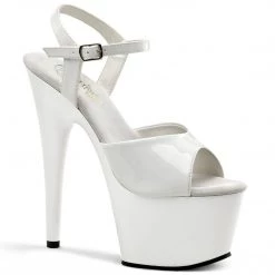 Pleaser ADORE-709 White Platform Sandal