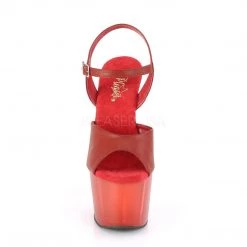 Pleaser ADORE-709T Red Faux Leather/Frosted Red Platform Sandal Shoes 9 Pleaser ADORE-709T Red Faux Leather/Frosted Red Platform Sandal Shoes