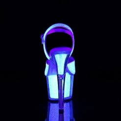 Pleaser ADORE-710UVG Neon Opal Glitter/Neon Opal Glitter Platform Sandal