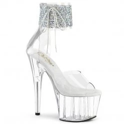 Pleaser ADORE-724RS-02 Clear/ Black Platform Sandal
