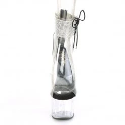 Pleaser ADORE-724RS Clear- Black /Clear Platform Sandal