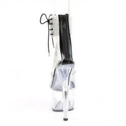 Pleaser ADORE-724RS Clear- Black /Clear Platform Sandal
