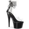 Pleaser ADORE-724RS Clear/ Black Platform Sandal New Arrivals