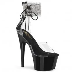 Pleaser ADORE-724RS Clear/ Black Platform Sandal New Arrivals