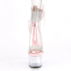 Pleaser New Arrivals ADORE-727RS Clear-Baby Pink/Clear Platform Sandal