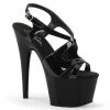 Pleaser Shoes ADORE-730 Black Patent Platform Sandal